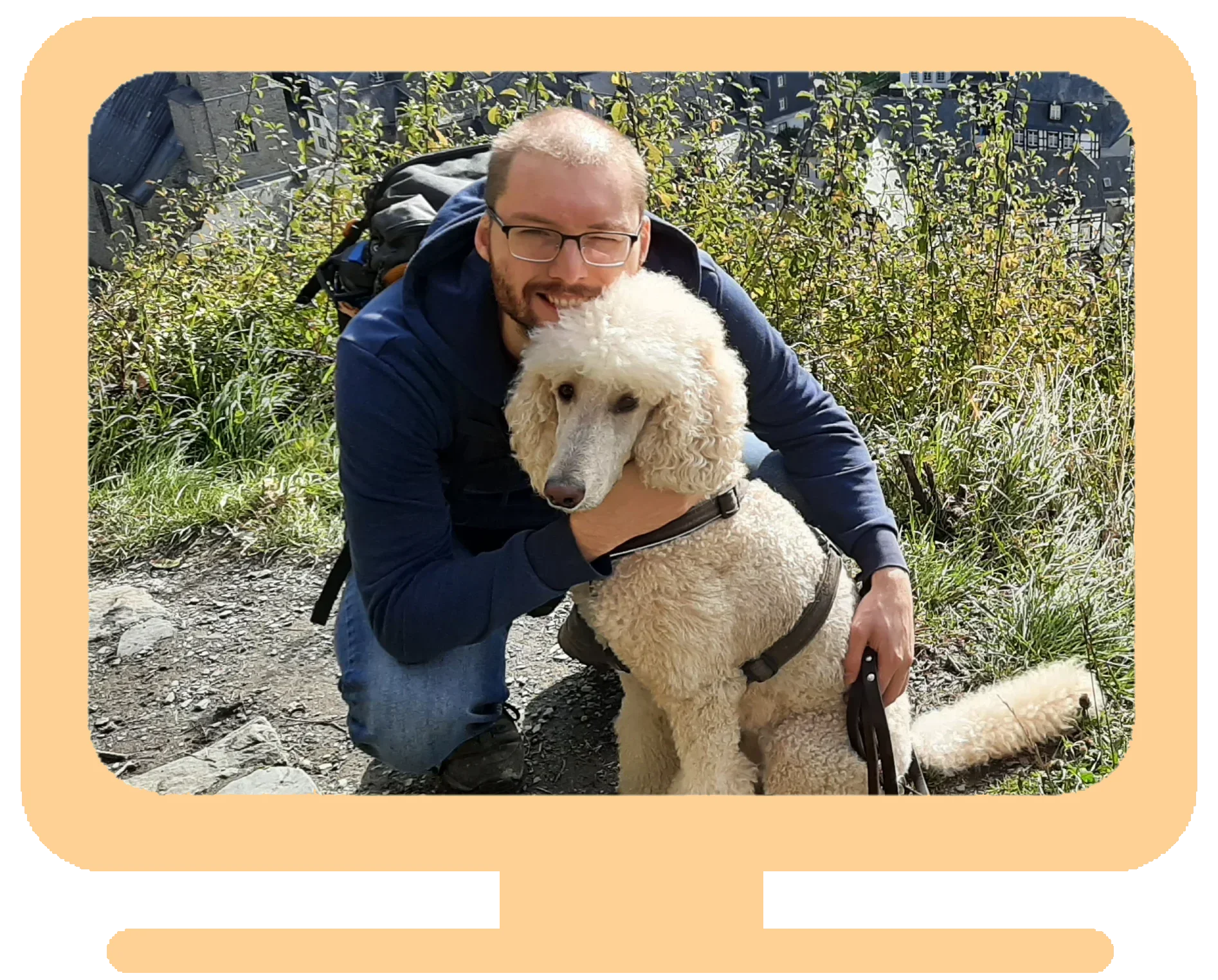 Ludo Koster op computerscherm